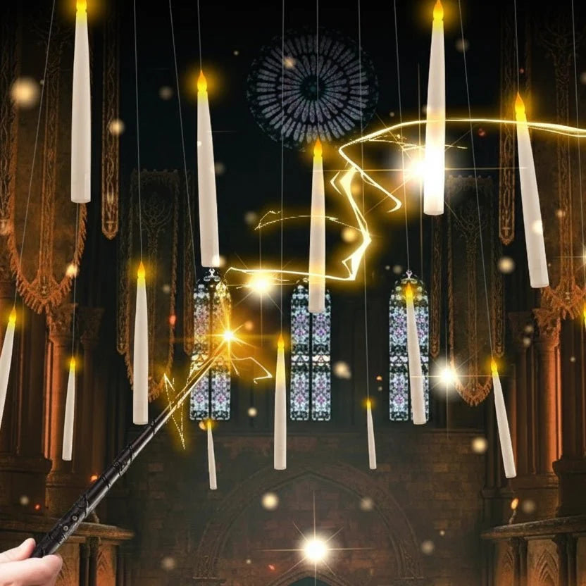 Floating Candles Flameless Flickering With Magic Wand Remote