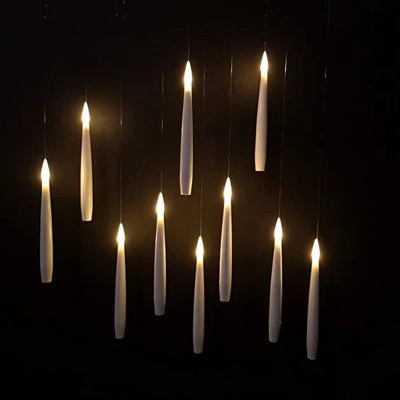 Floating Candles Flameless Flickering With Magic Wand Remote