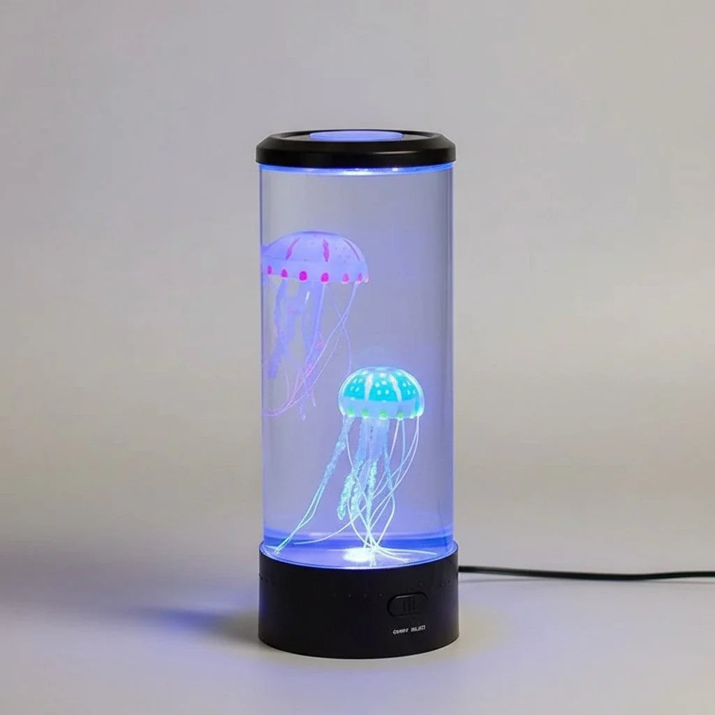 Floating Jellyfish Lamp Lifelike Motion 5-Color LED USB Rechargeable