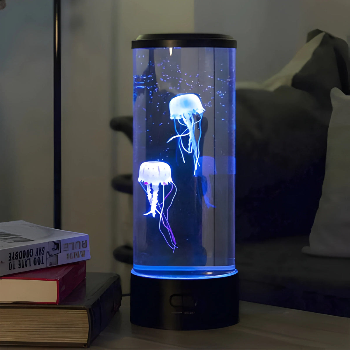 Floating Jellyfish Lamp Lifelike Motion 5-Color LED USB Rechargeable
