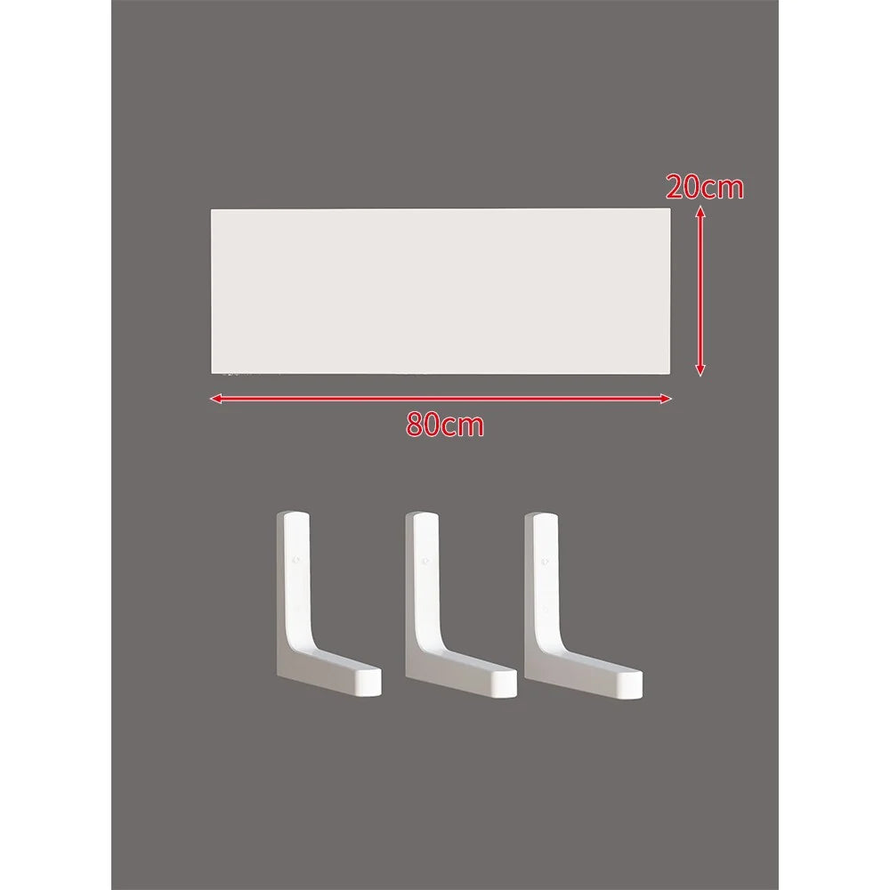 Floating Wall Shelf Slim Design Concealed Brackets