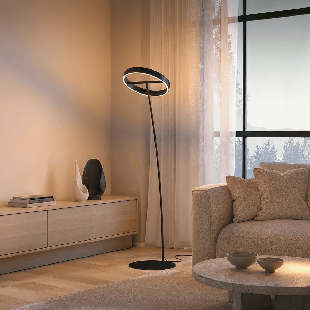 Floor Lamp Remote Control Adjustable Color Temperature