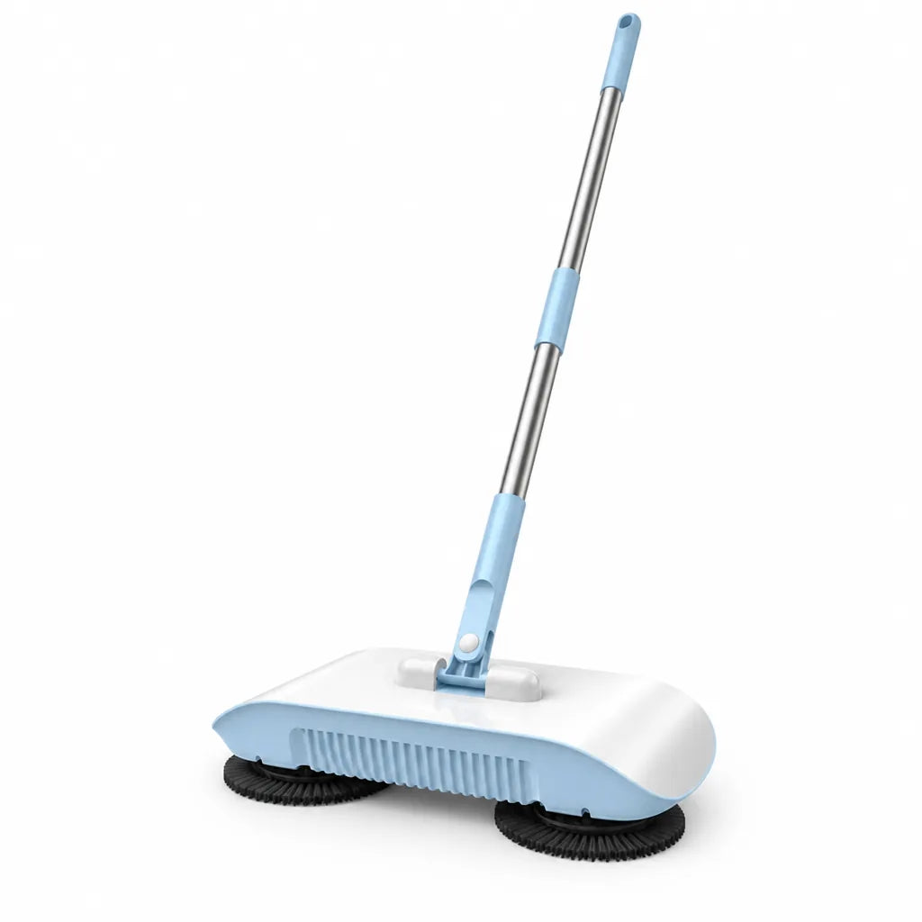 Floor Mop 3-In-1 Swivel Head Adjustable Stainless Steel Handle