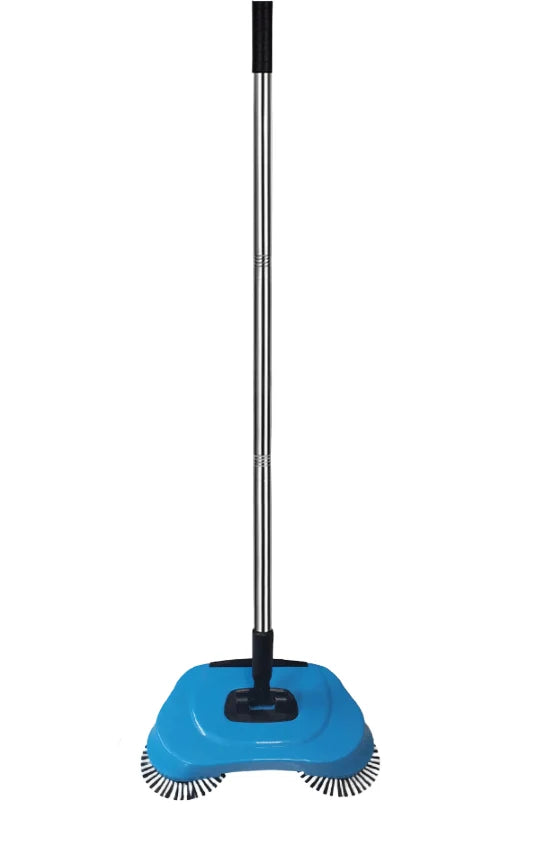 Floor Sweeper Manual Multi-Surface 360° Rotating Brushes