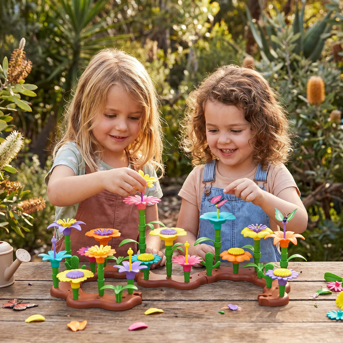 Flower Pegging Toy Colorful Garden Building Set
