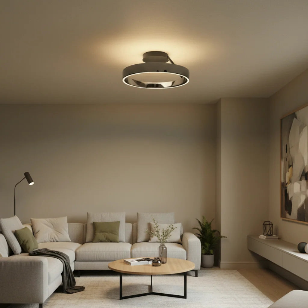Flush Ceiling Light Integrated LED & Warm Light
