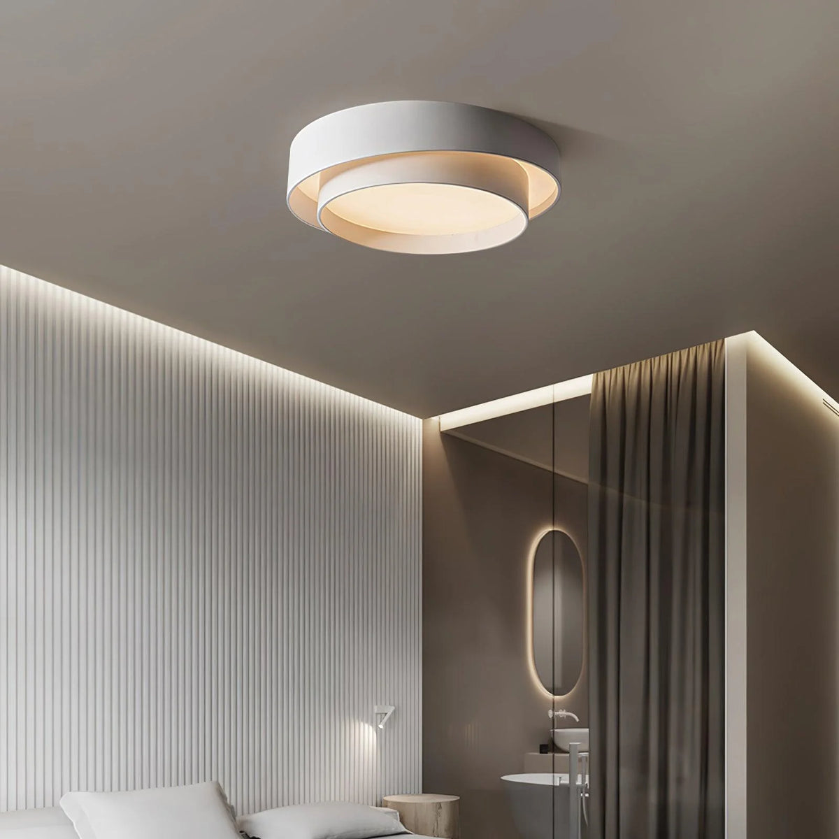 Flush Ceiling Light Slim Disc Integrated LED