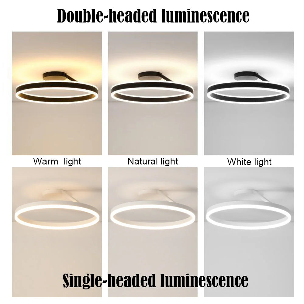 Flush Mount Ceiling Light Dimmable LED With Remote Control