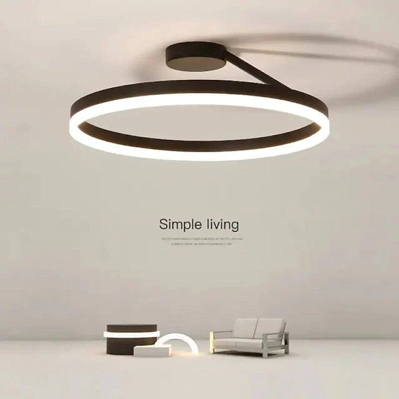 Flush Mount Ceiling Light Dimmable LED With Remote Control