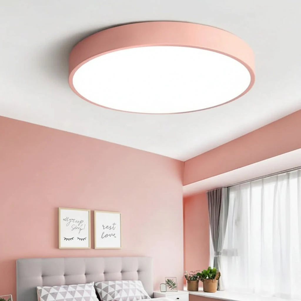 Flush Mount Ceiling Light Integrated LED Acrylic Diffuser