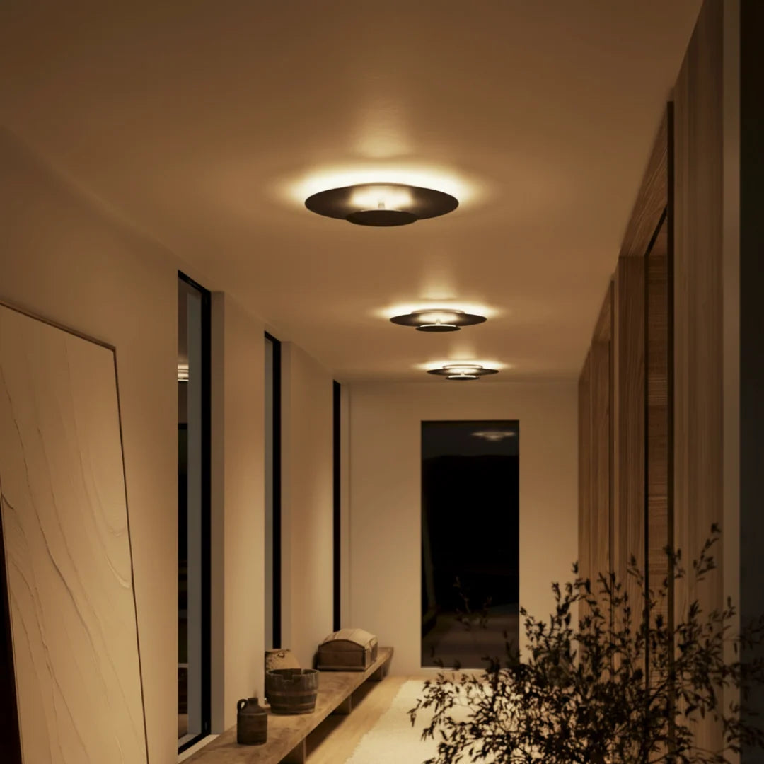 Flush Mount Ceiling Light Integrated LED Wide Diffuser