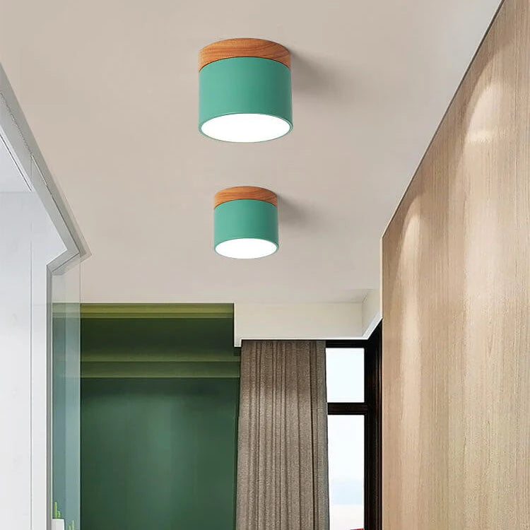 Flush-Mount Ceiling Light Low-Profile Integrated LED 3 Color Temps