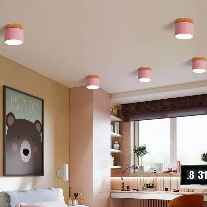 Flush-Mount Ceiling Light Low-Profile Integrated LED 3 Color Temps