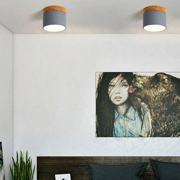 Flush-Mount Ceiling Light Low-Profile Integrated LED 3 Color Temps