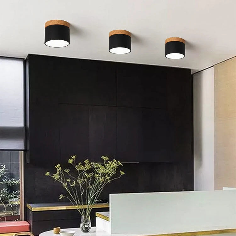 Flush-Mount Ceiling Light Low-Profile Integrated LED 3 Color Temps