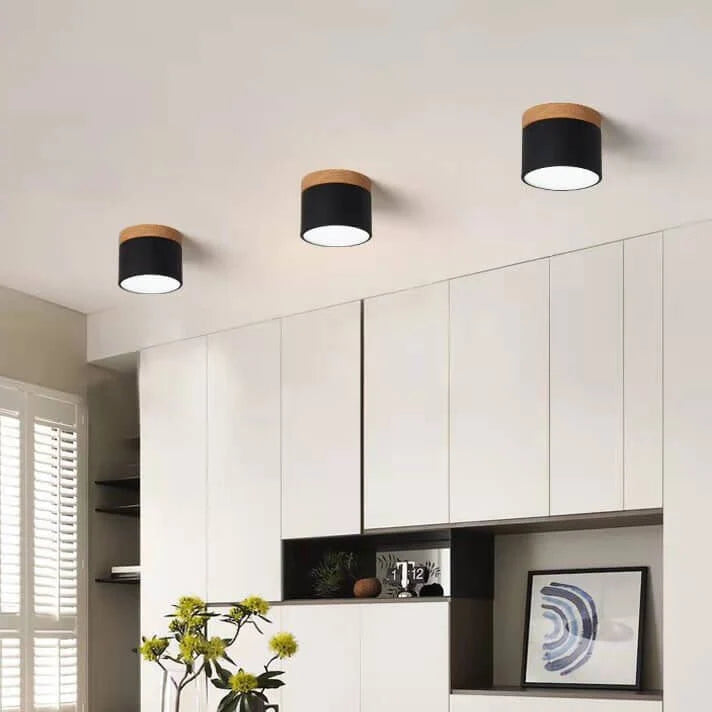 Flush-Mount Ceiling Light Low-Profile Integrated LED 3 Color Temps