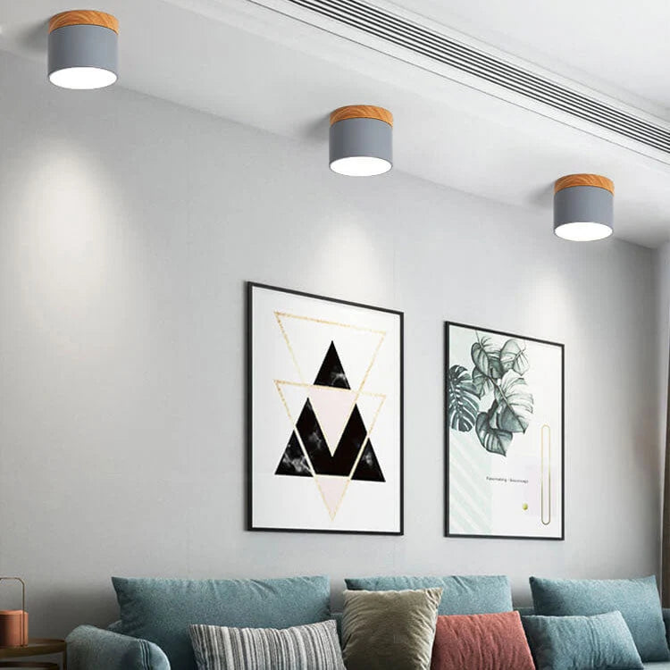 Flush-Mount Ceiling Light Low-Profile Integrated LED 3 Color Temps
