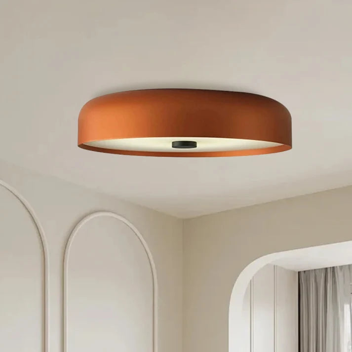Flush Mount Ceiling Light Mid-Century Integrated LED 3-Color Switch