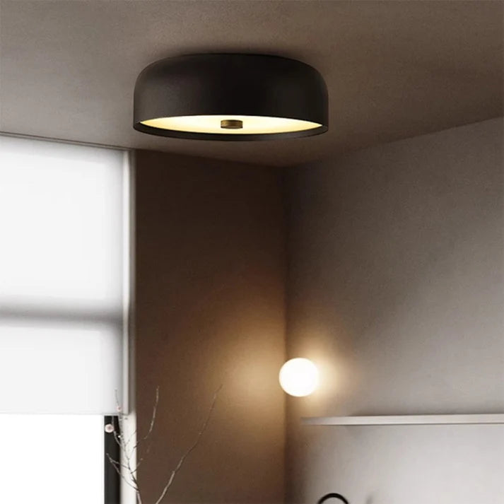 Flush Mount Ceiling Light Mid-Century Integrated LED 3-Color Switch