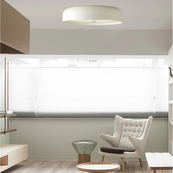 Flush Mount Ceiling Light Mid-Century Integrated LED 3-Color Switch