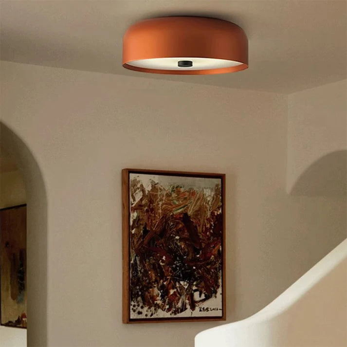 Flush Mount Ceiling Light Mid-Century Integrated LED 3-Color Switch