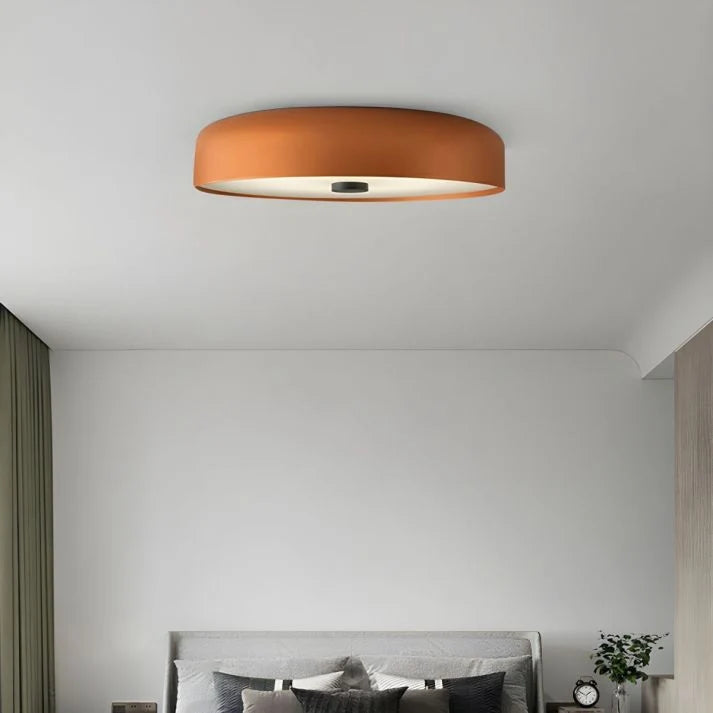 Flush Mount Ceiling Light Mid-Century Integrated LED 3-Color Switch