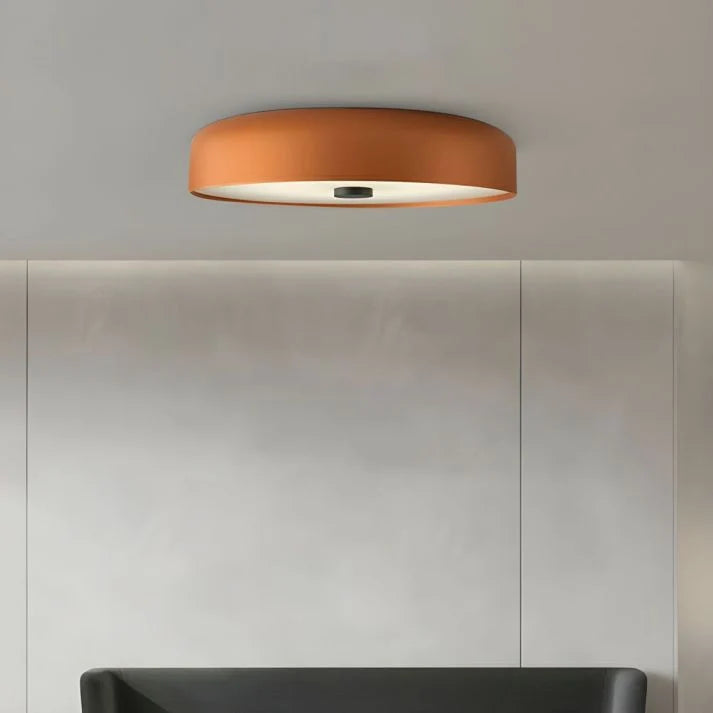 Flush Mount Ceiling Light Mid-Century Integrated LED 3-Color Switch