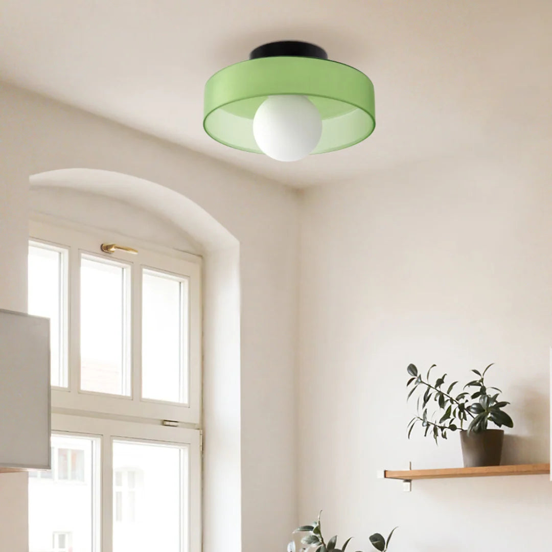 Flush Mount Ceiling Light Slim Warm LED Six Finishes