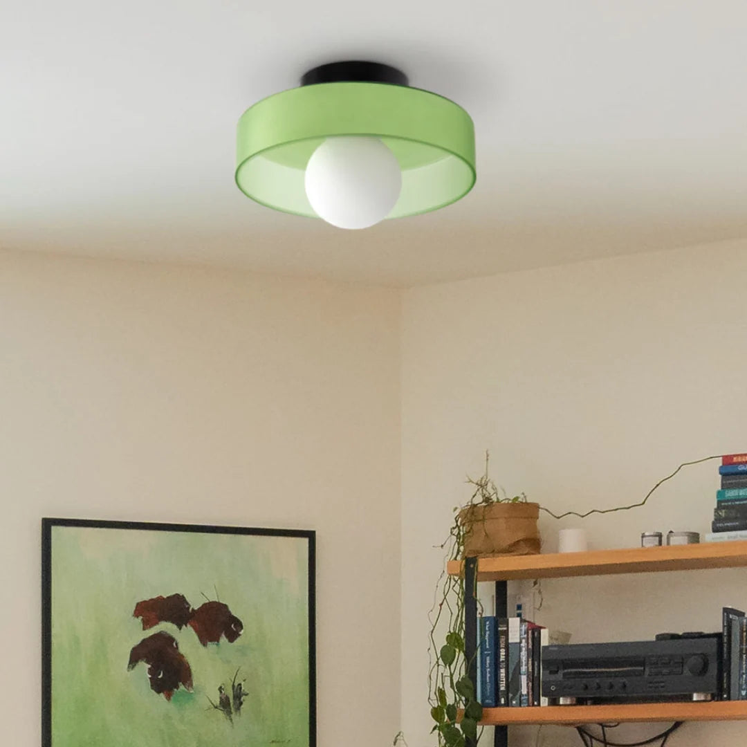 Flush Mount Ceiling Light Slim Warm LED Six Finishes
