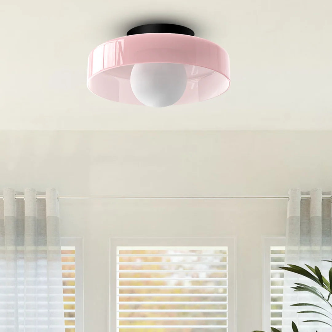 Flush Mount Ceiling Light Slim Warm LED Six Finishes