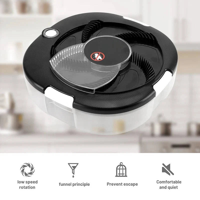 Fly Trap Rotating Arm USB Rechargeable 72-Hour Battery