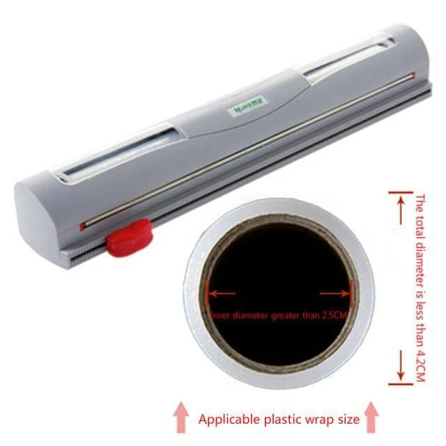 Foil & Cling Film Dispenser Magnetic Two-Way Cutter