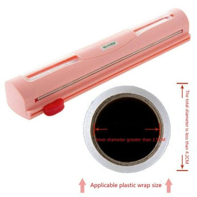 Foil & Cling Film Dispenser Magnetic Two-Way Cutter