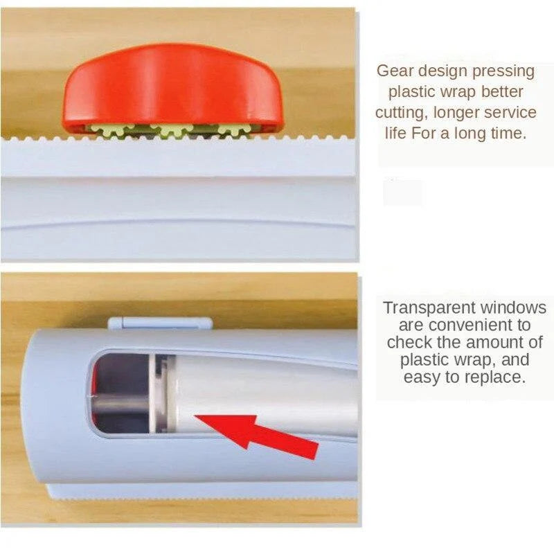 Foil & Cling Film Dispenser Magnetic Two-Way Cutter