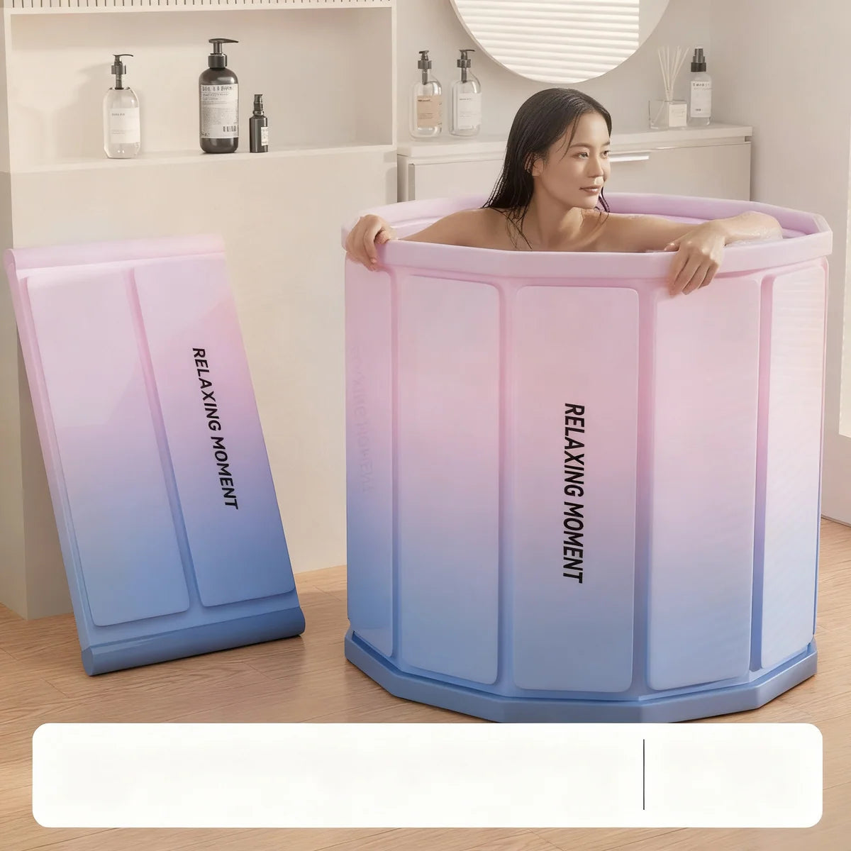 Foldable Bathtub PVC Portable Space-Saving