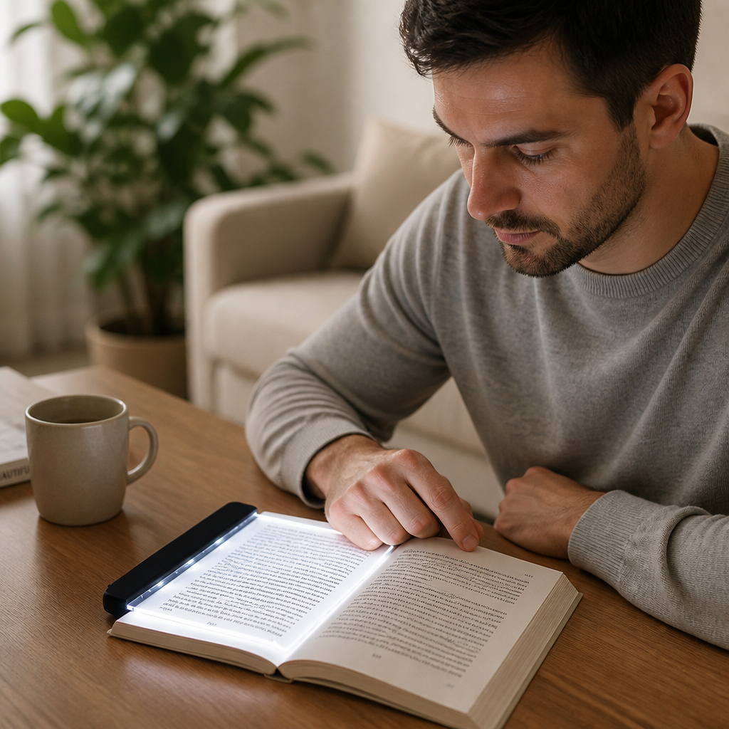 Foldable LED Book Light (50-Hour Battery)