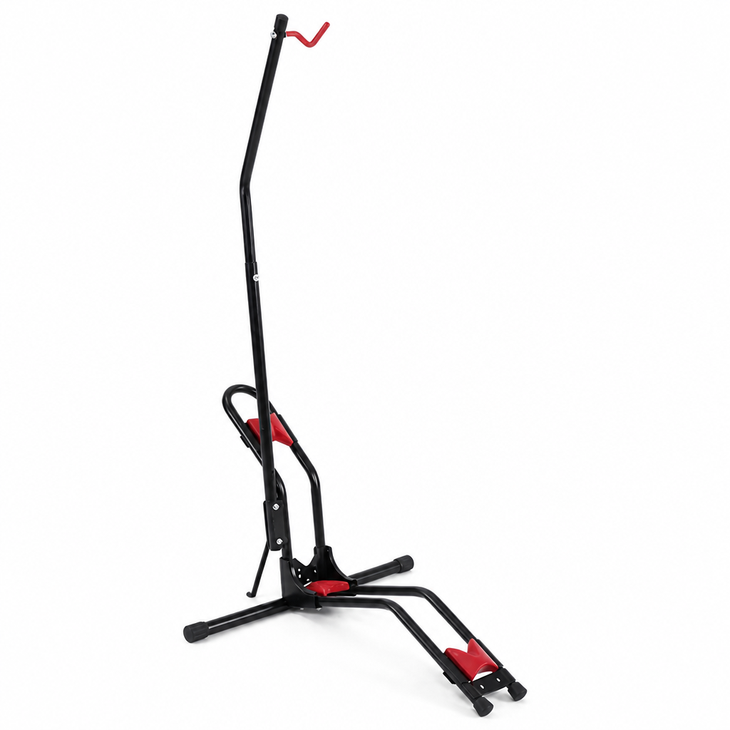 Foldable Steel Front-Wheel Clamp Bike Stand
