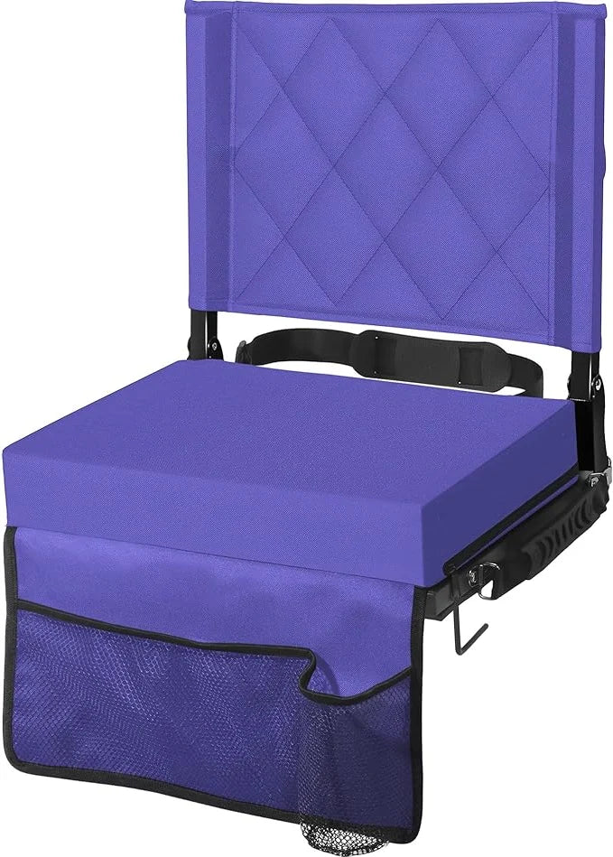 Folding Bleacher Seat Angled Back Non-Slip Base