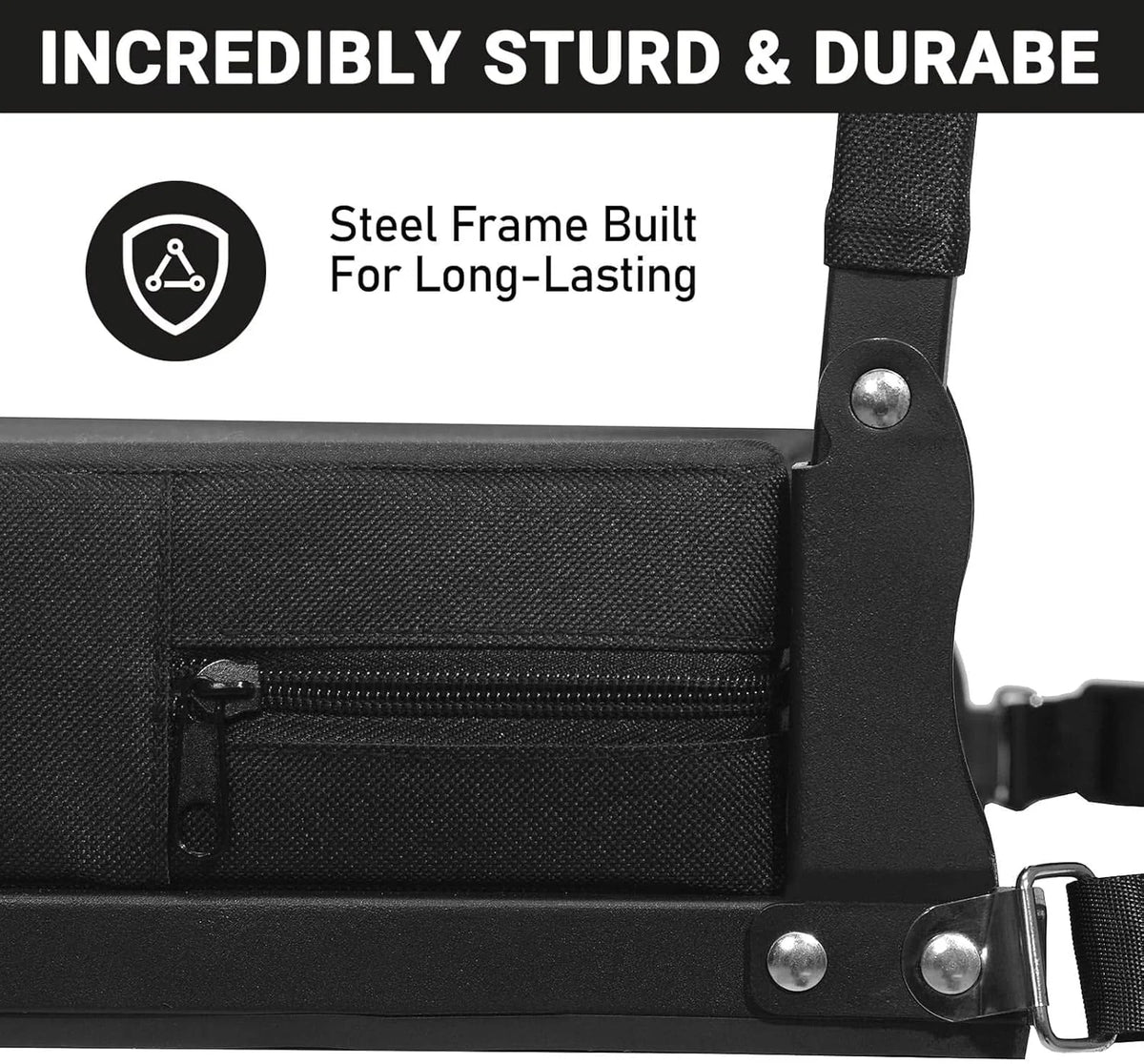 Folding Bleacher Seat Angled Back Non-Slip Base