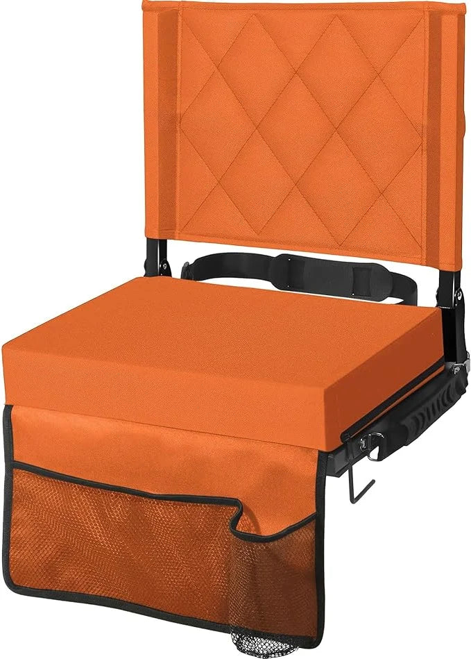 Folding Bleacher Seat Angled Back Non-Slip Base