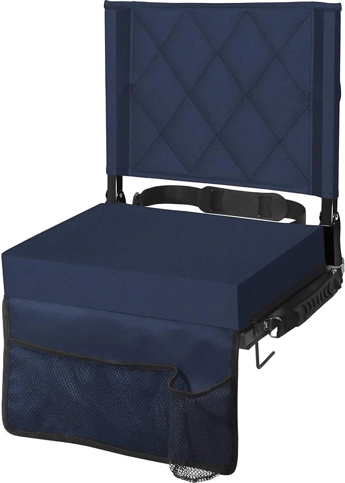 Folding Bleacher Seat Angled Back Non-Slip Base