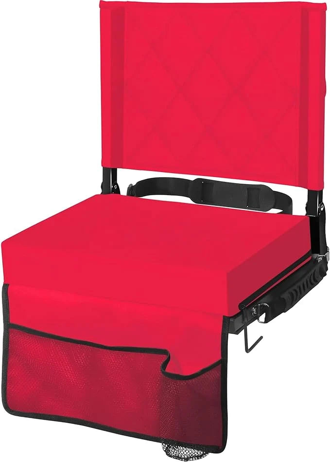 Folding Bleacher Seat Angled Back Non-Slip Base