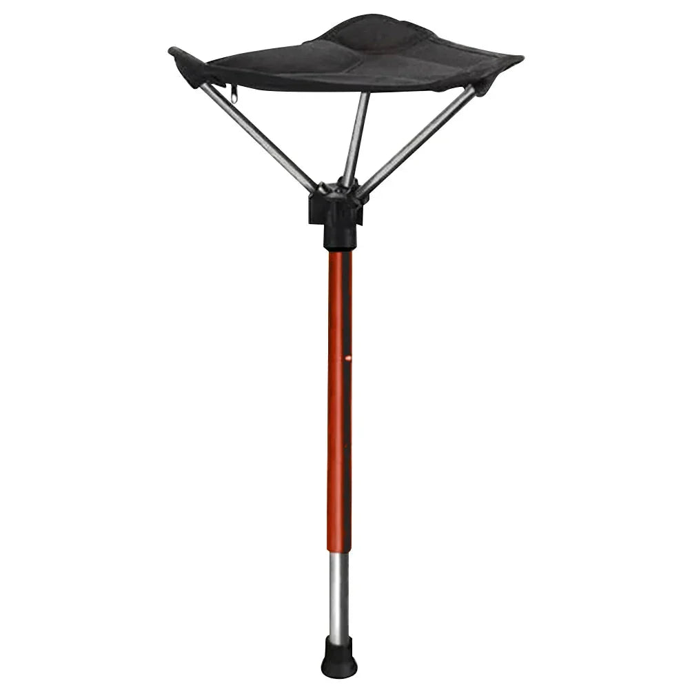 Folding Camping Stool Adjustable Height Lightweight Compact Design