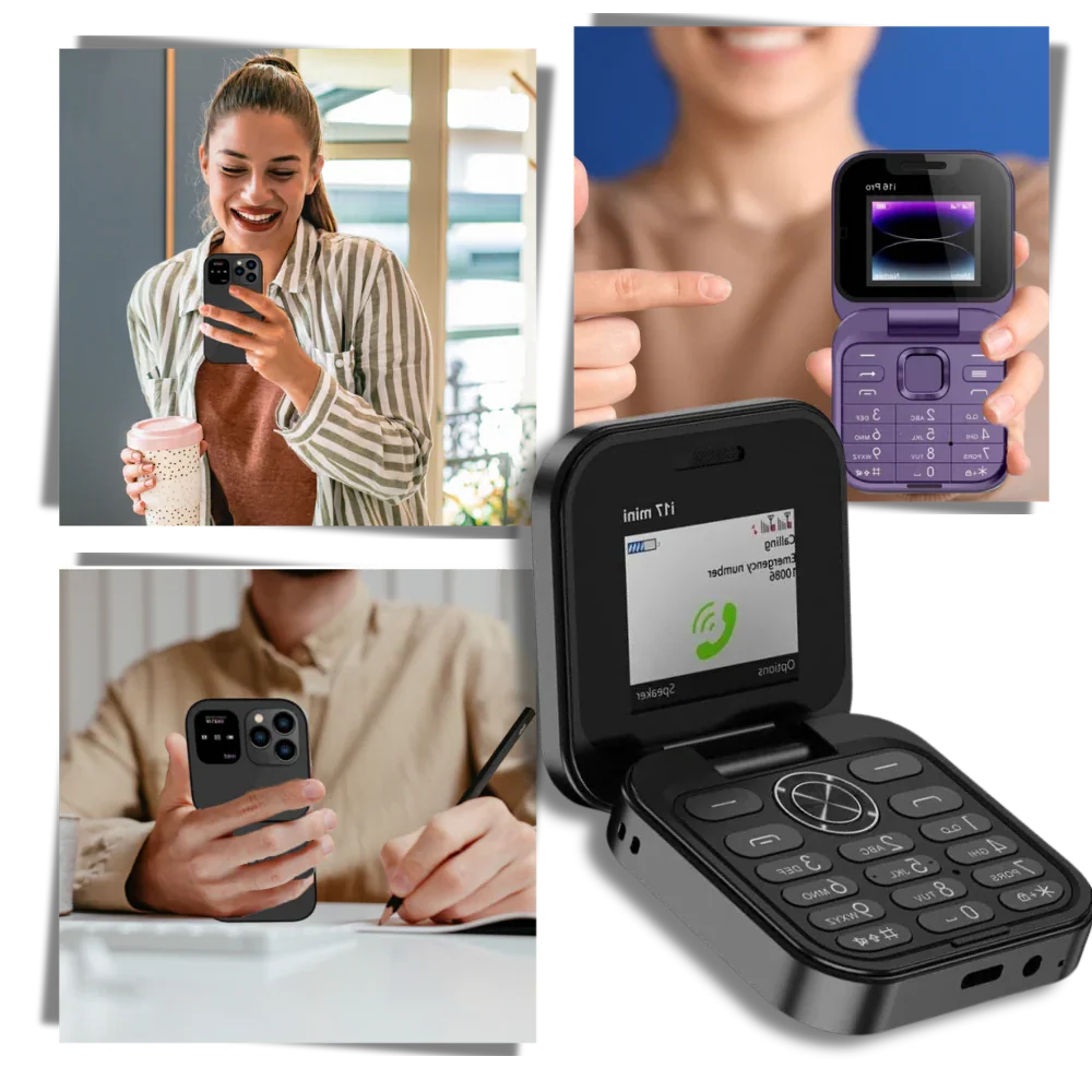 Folding Cell Phone Dual Nano SIM All Day Battery