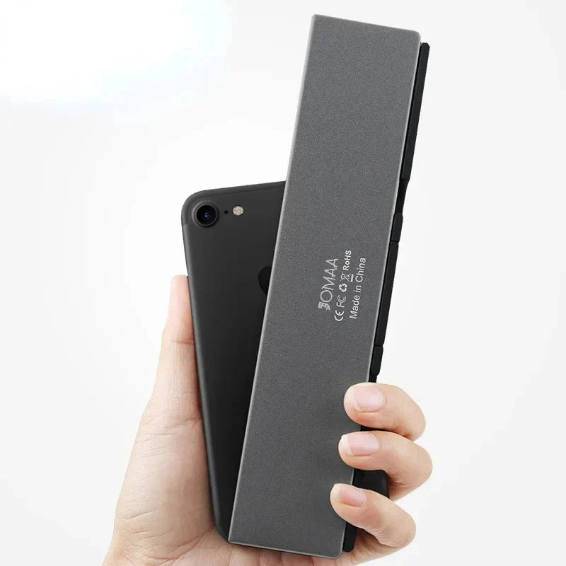 Folding Keyboard Wireless 3-Device Memory Rotating Stands