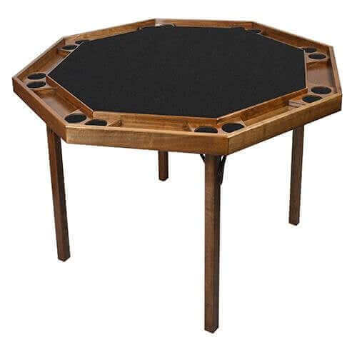 Folding Poker Table Steel Legs Seats 8 Custom Upholstery