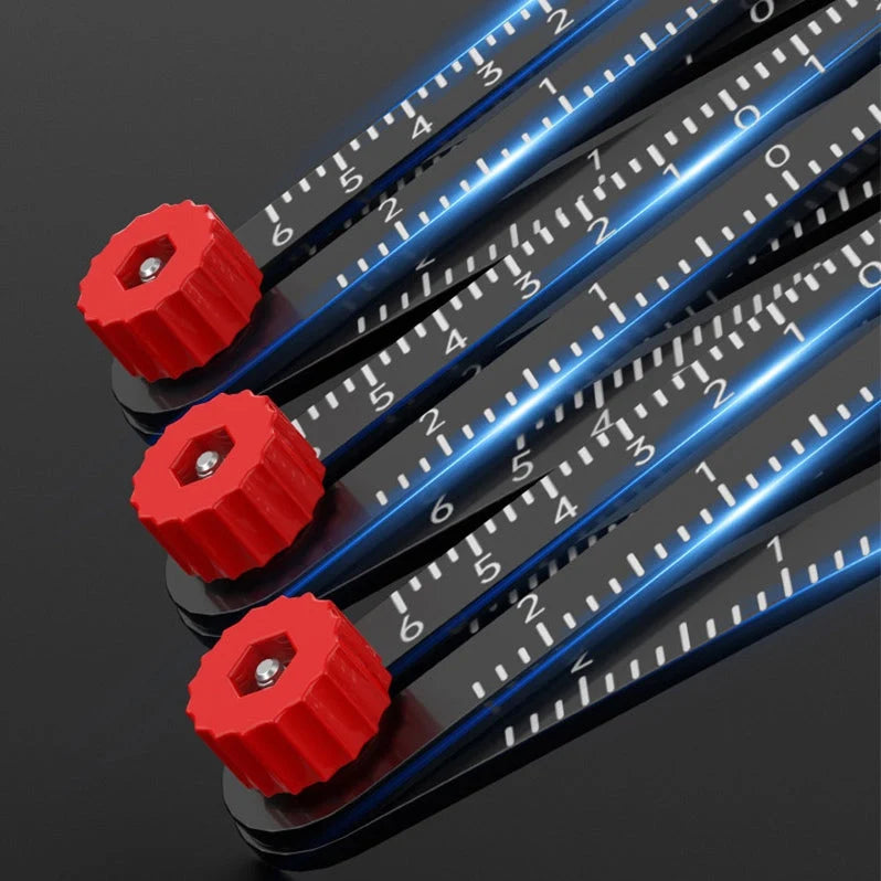 Folding Ruler Aluminum Alloy Locking Hinged Sections