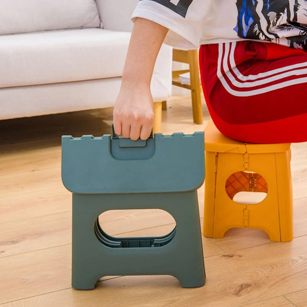 Folding Step Stool Non-Slip Foldable With Carry Handle