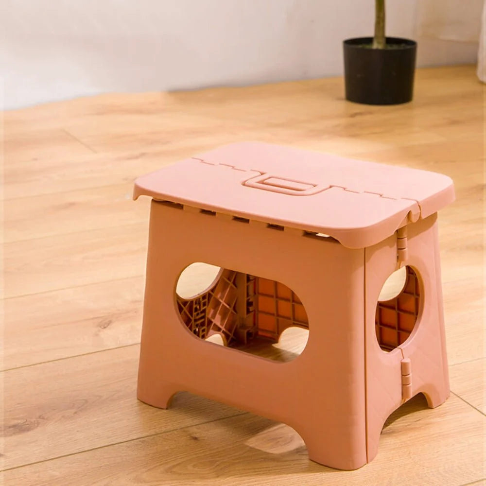 Folding Step Stool Reinforced Non-Slip Carry Handle