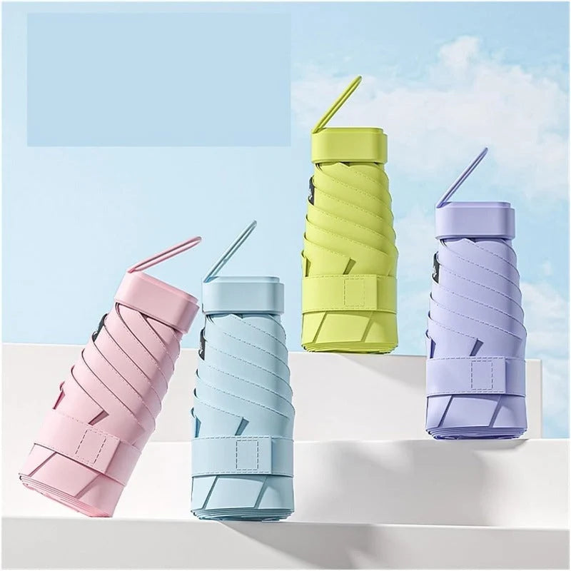Folding Umbrella Compact Wind-Resistant Water-Repellent Canopy